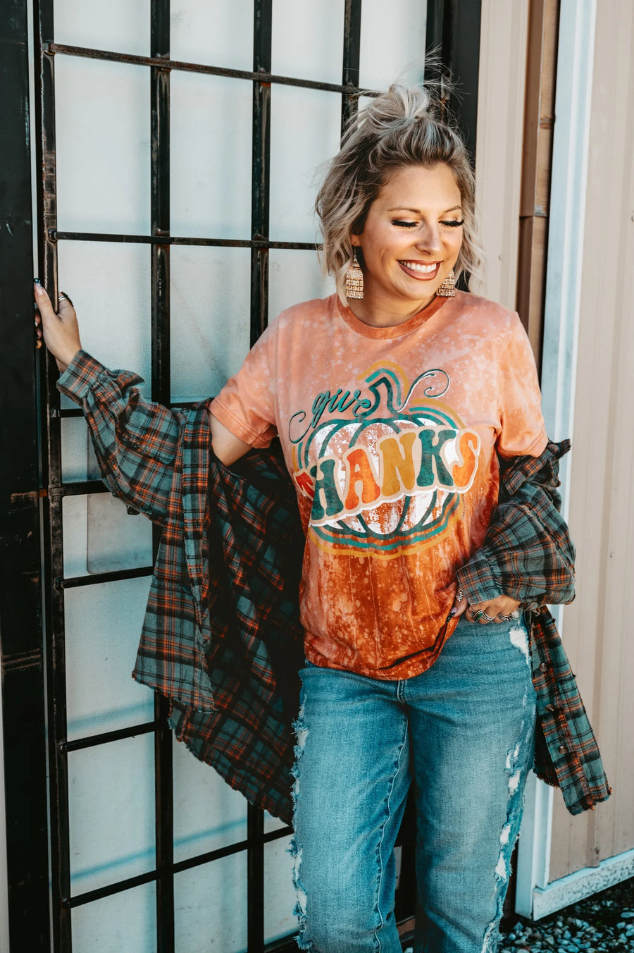 Give Thanks Pumpkin Graphic Tee