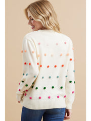 New In Town Pom-Pom Knit Sweater