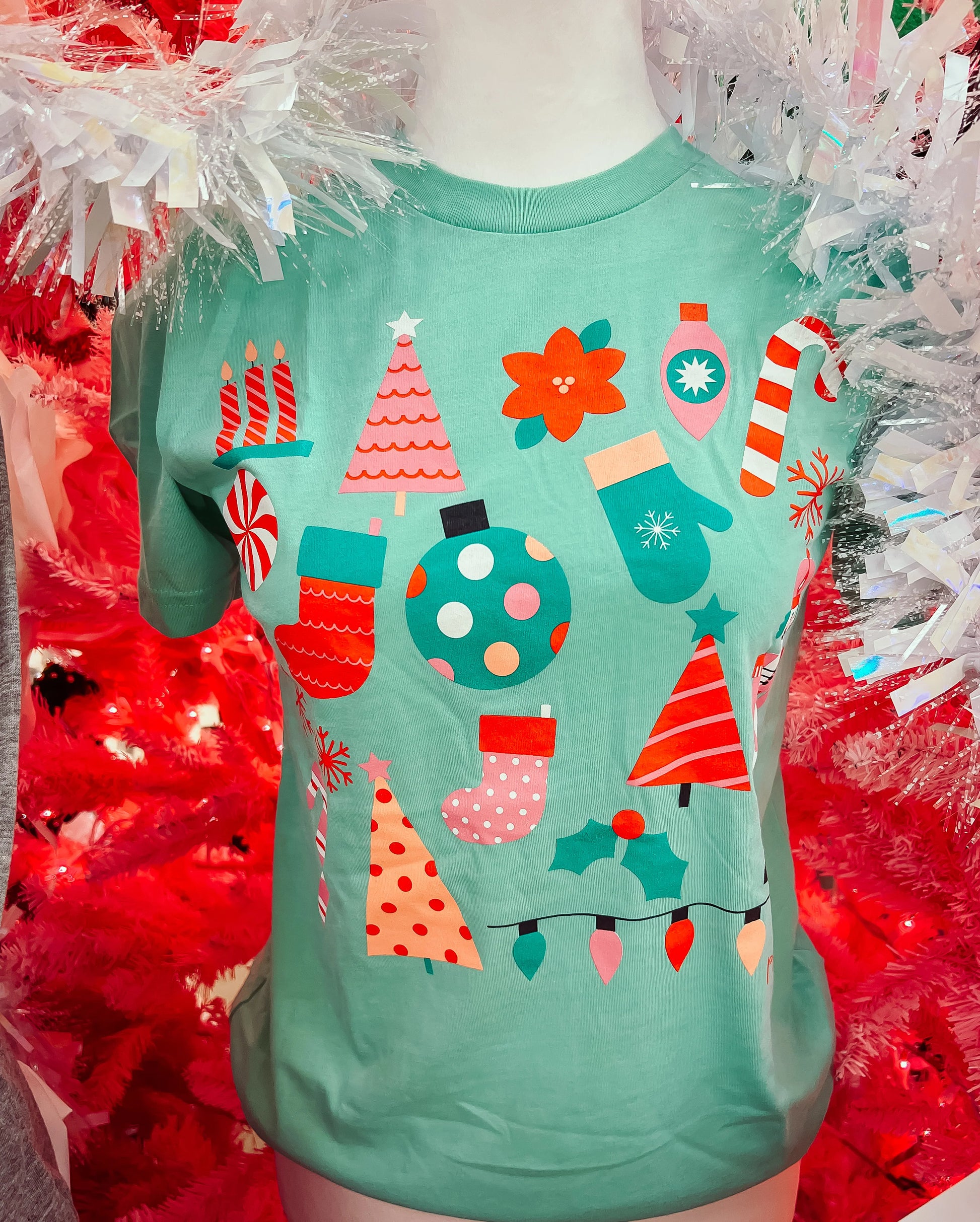 Mint Christmas Fun Tee
