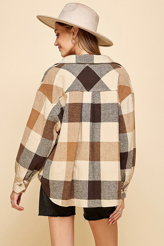 Been A Long Time Plaid Shacket - 2 Colors!