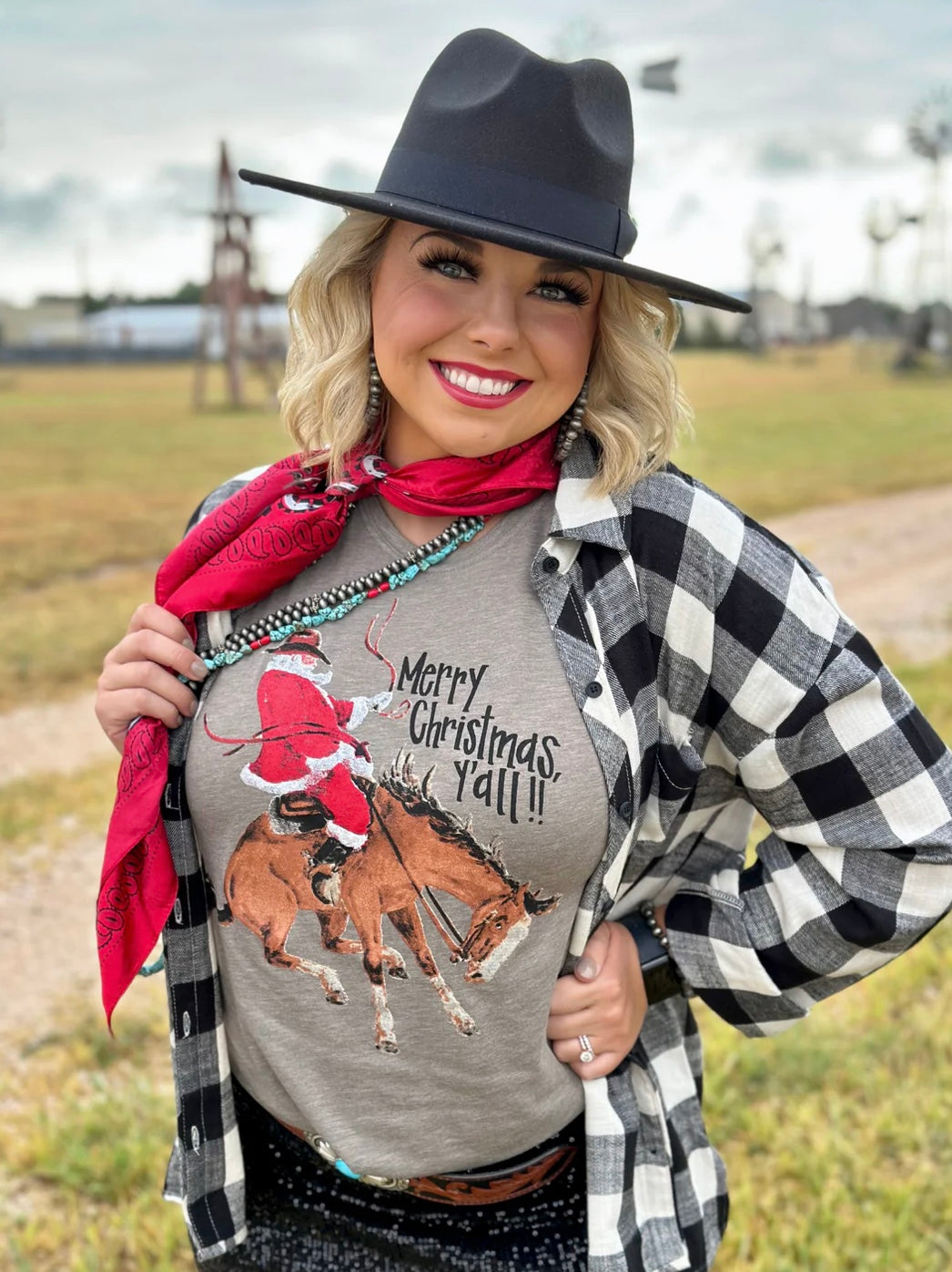 Bronc Santa Tee