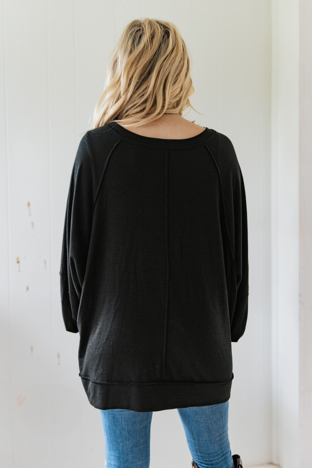 Effortless Flowy and Flattering Top- Black