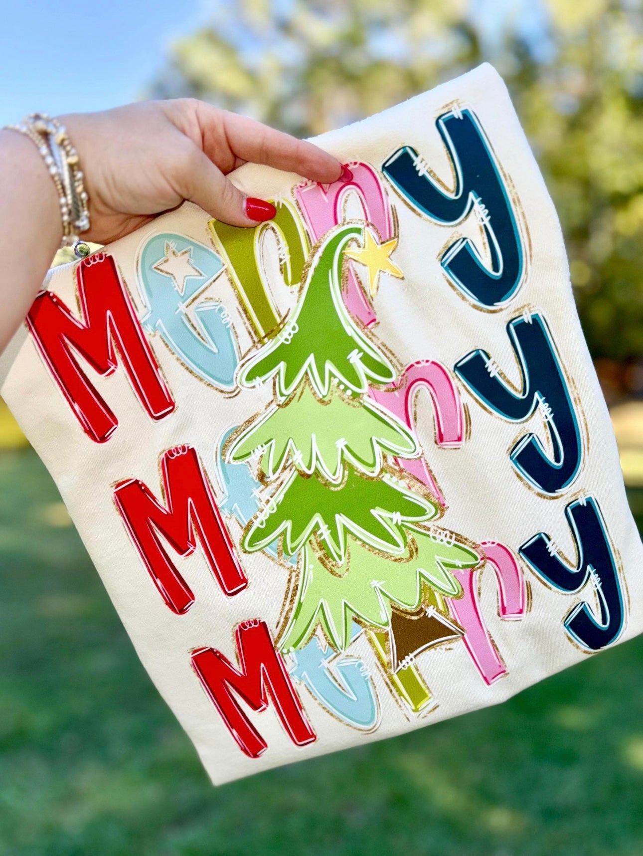 Merry Merry Christmas Graphic T-Shirt