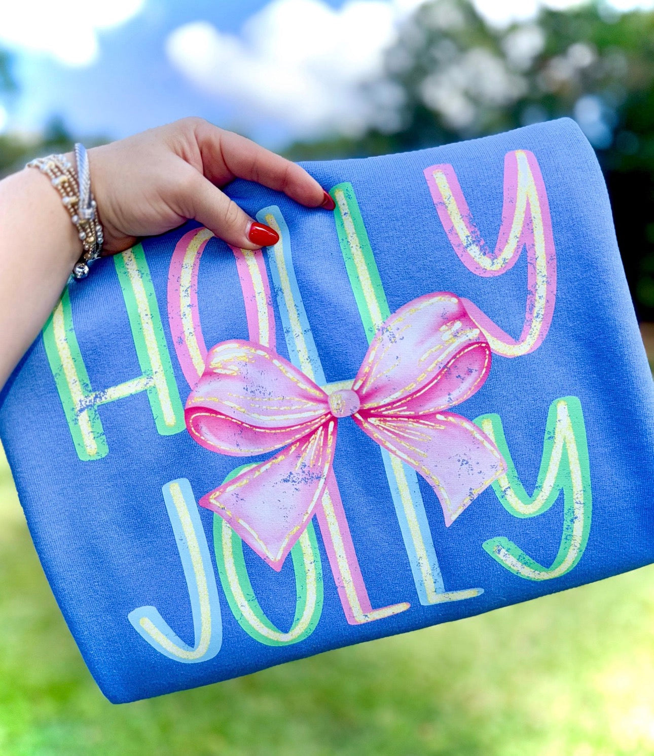 Holly Jolly Doodle Graphic T-Shirt