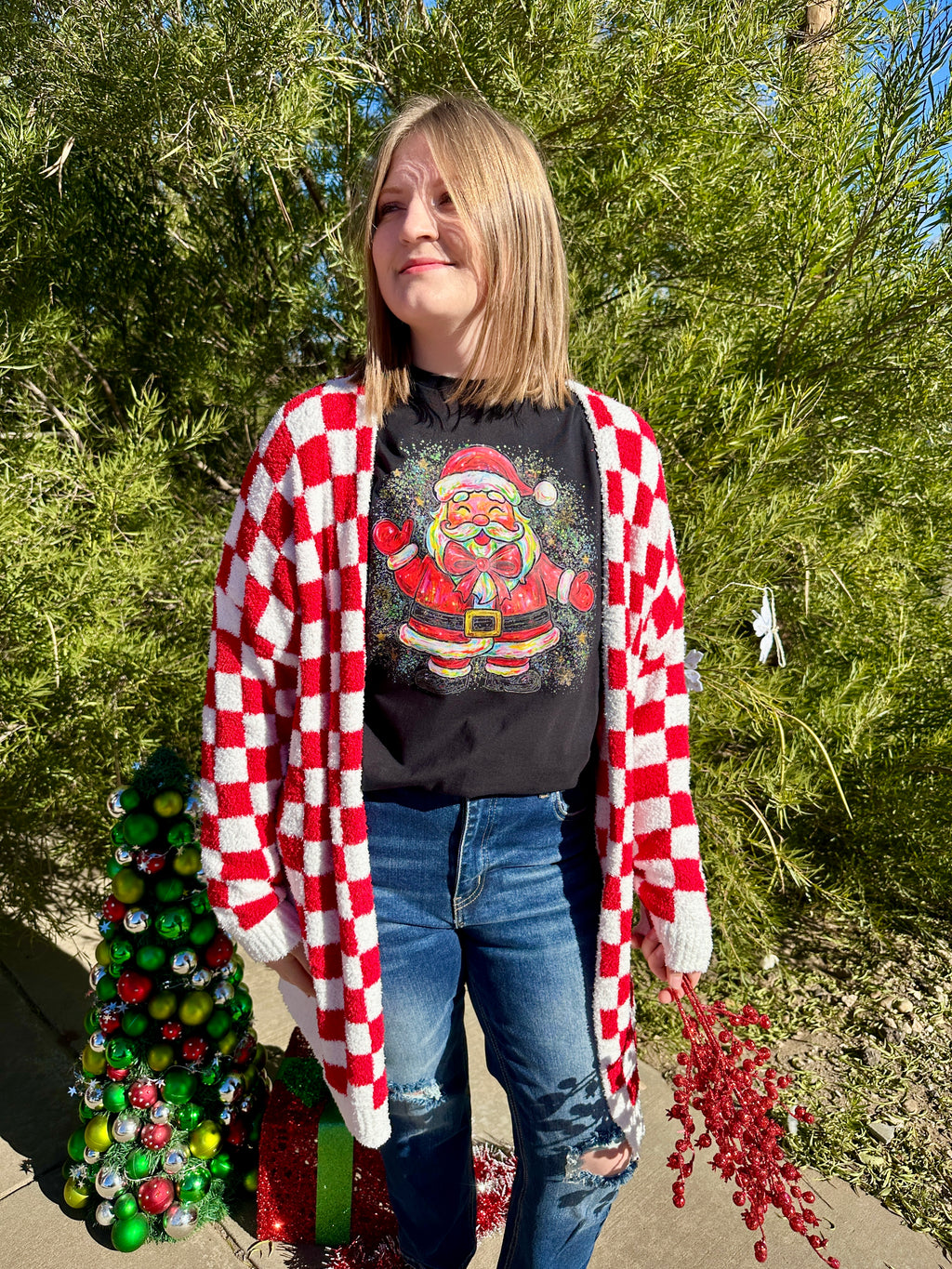 Happy Santa Graphic T-Shirt