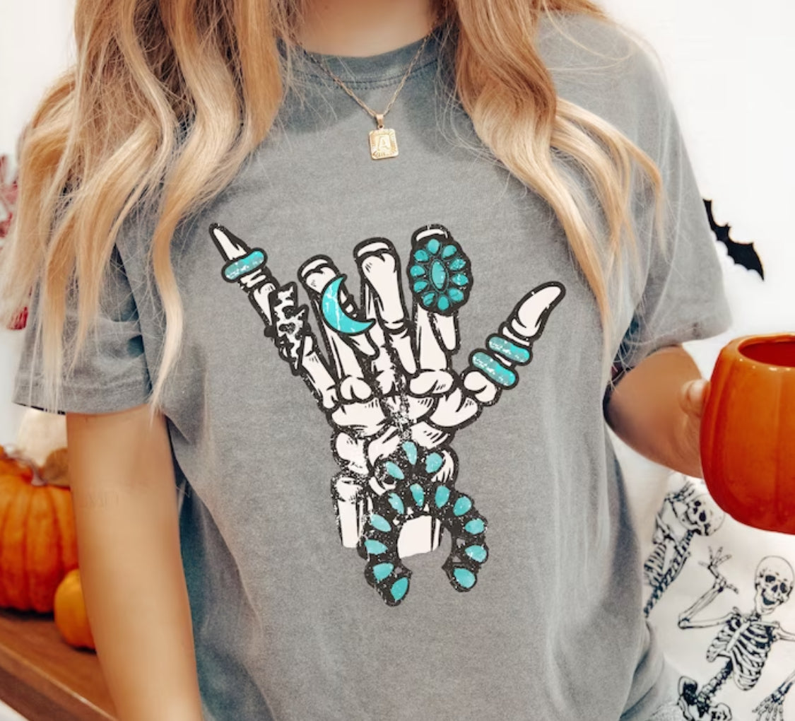 Turquoise Rock Hand Tee