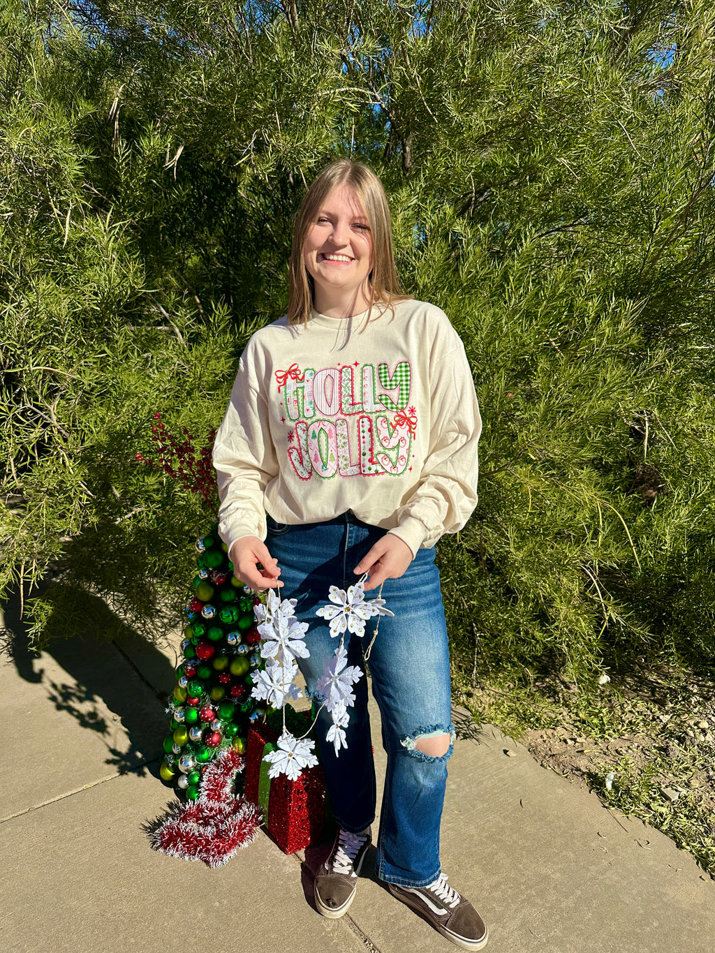 Croquette Holly Jolly Graphic T-Shirt