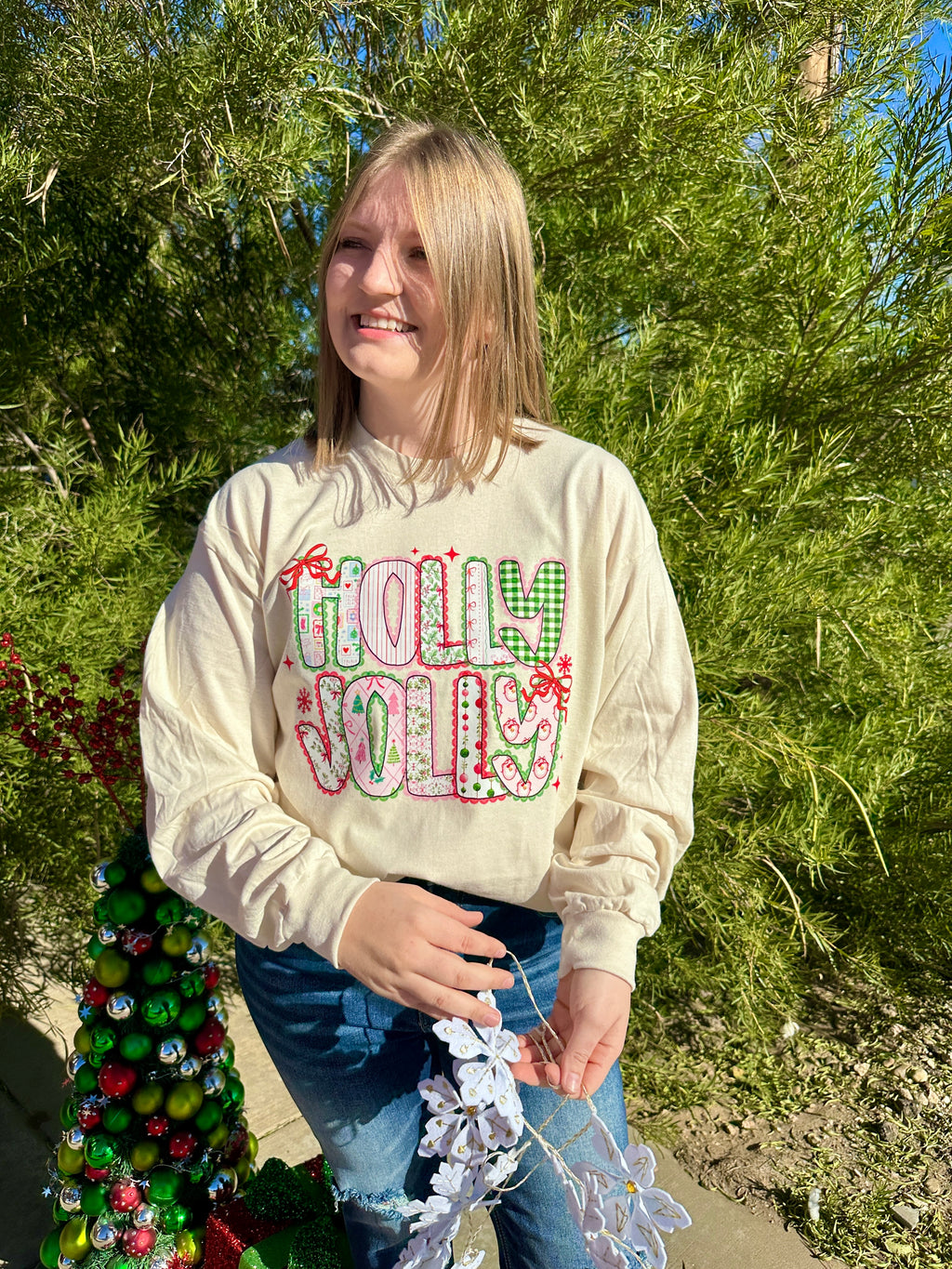 Croquette Holly Jolly Graphic T-Shirt