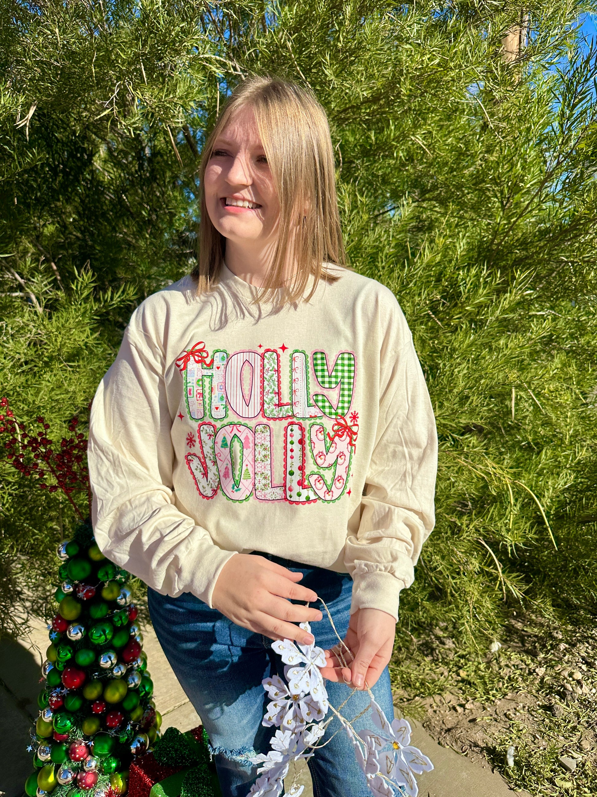 Croquette Holly Jolly Graphic T-Shirt