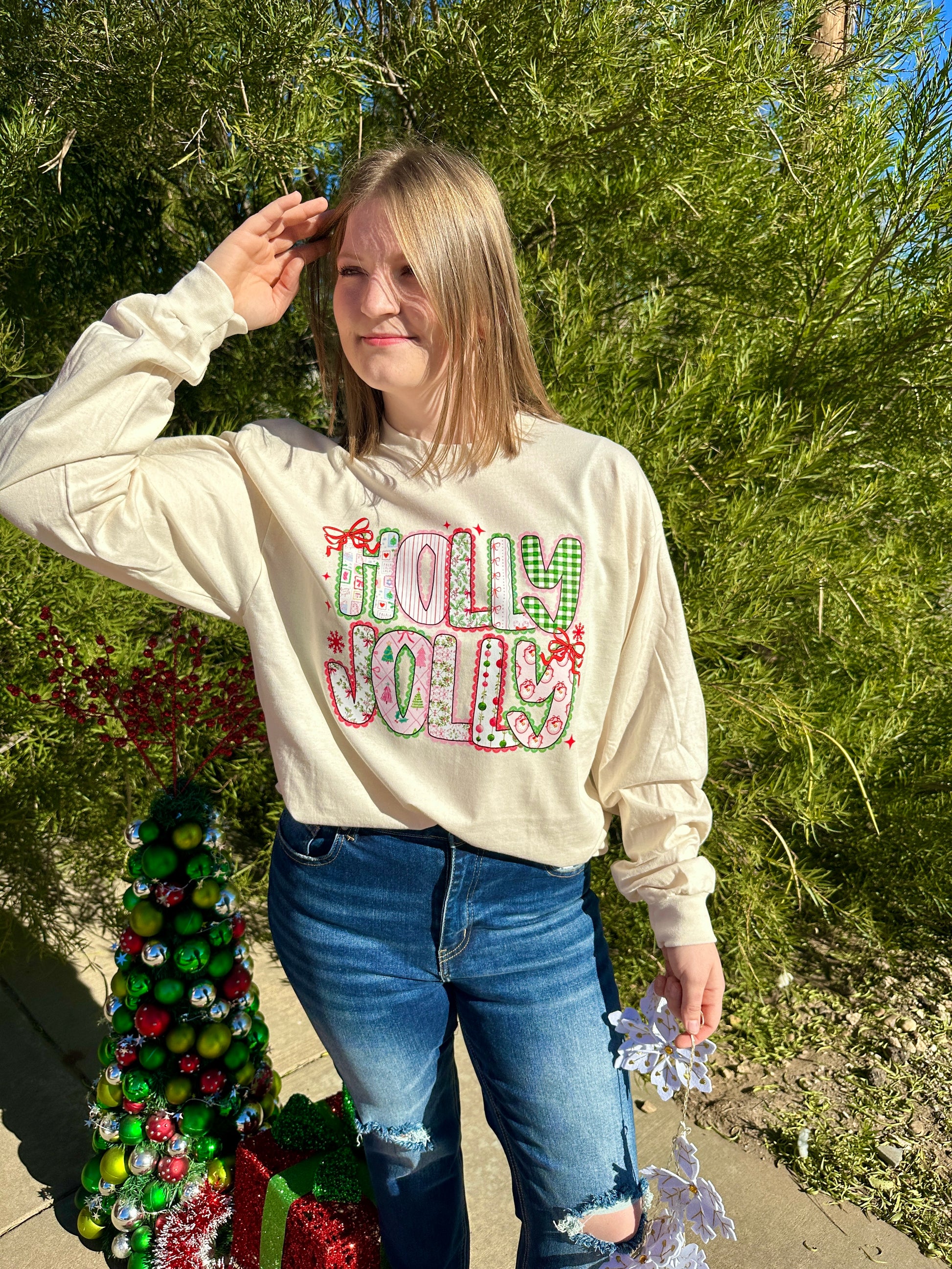 Croquette Holly Jolly Graphic T-Shirt