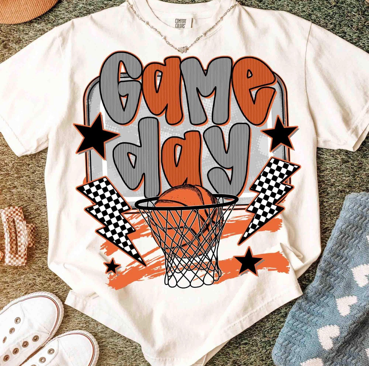 Game Day Basketball Goal Graphic T-Shirt
