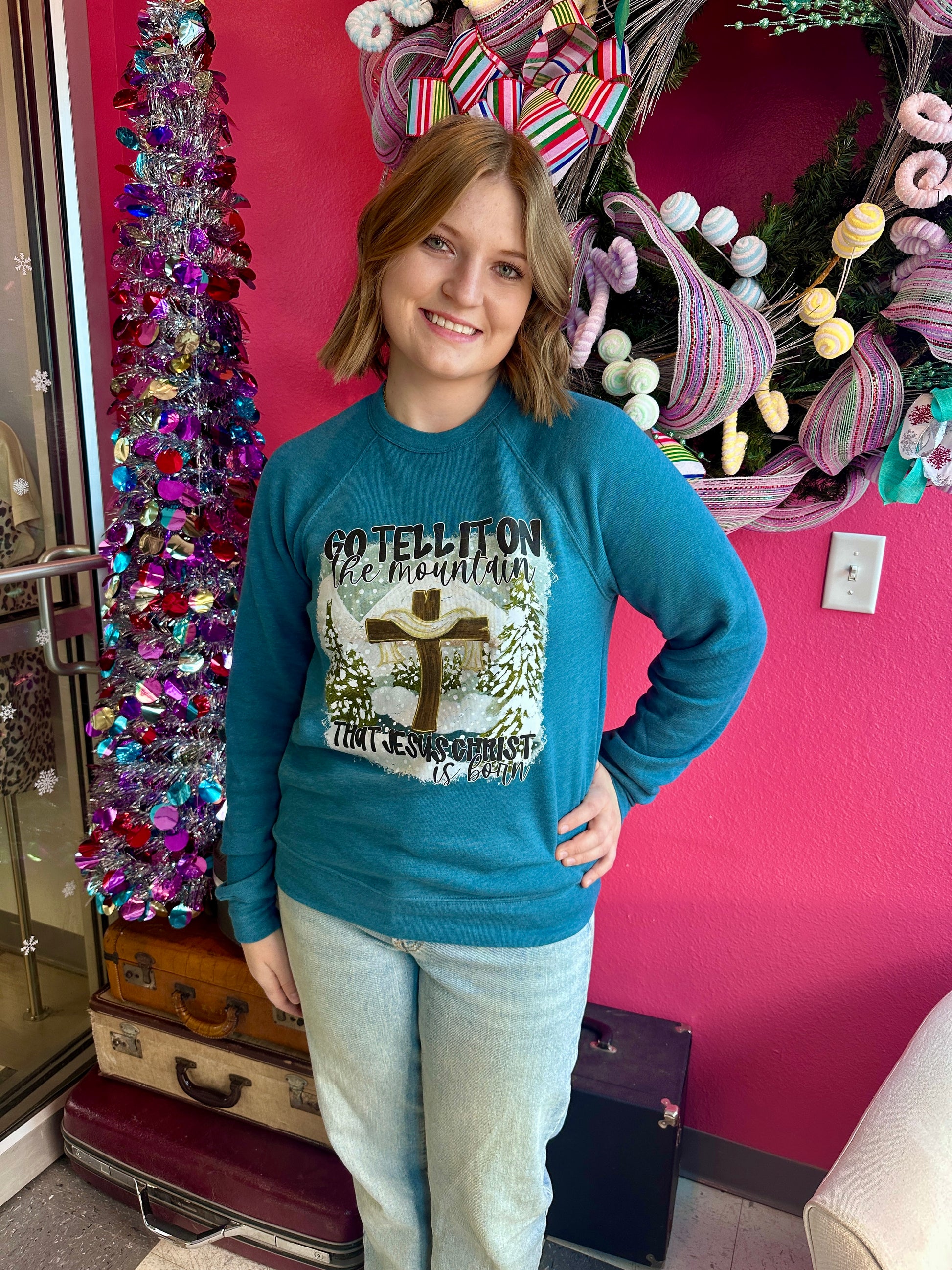 Go Tell It On The Mountain Graphic Sweatshirt