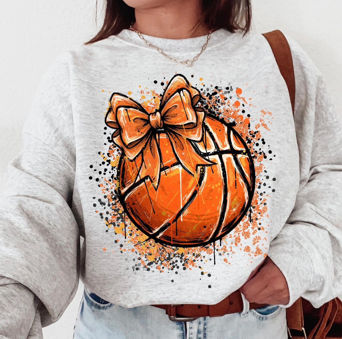 Splatter Basketball Game Day Sweatshirt