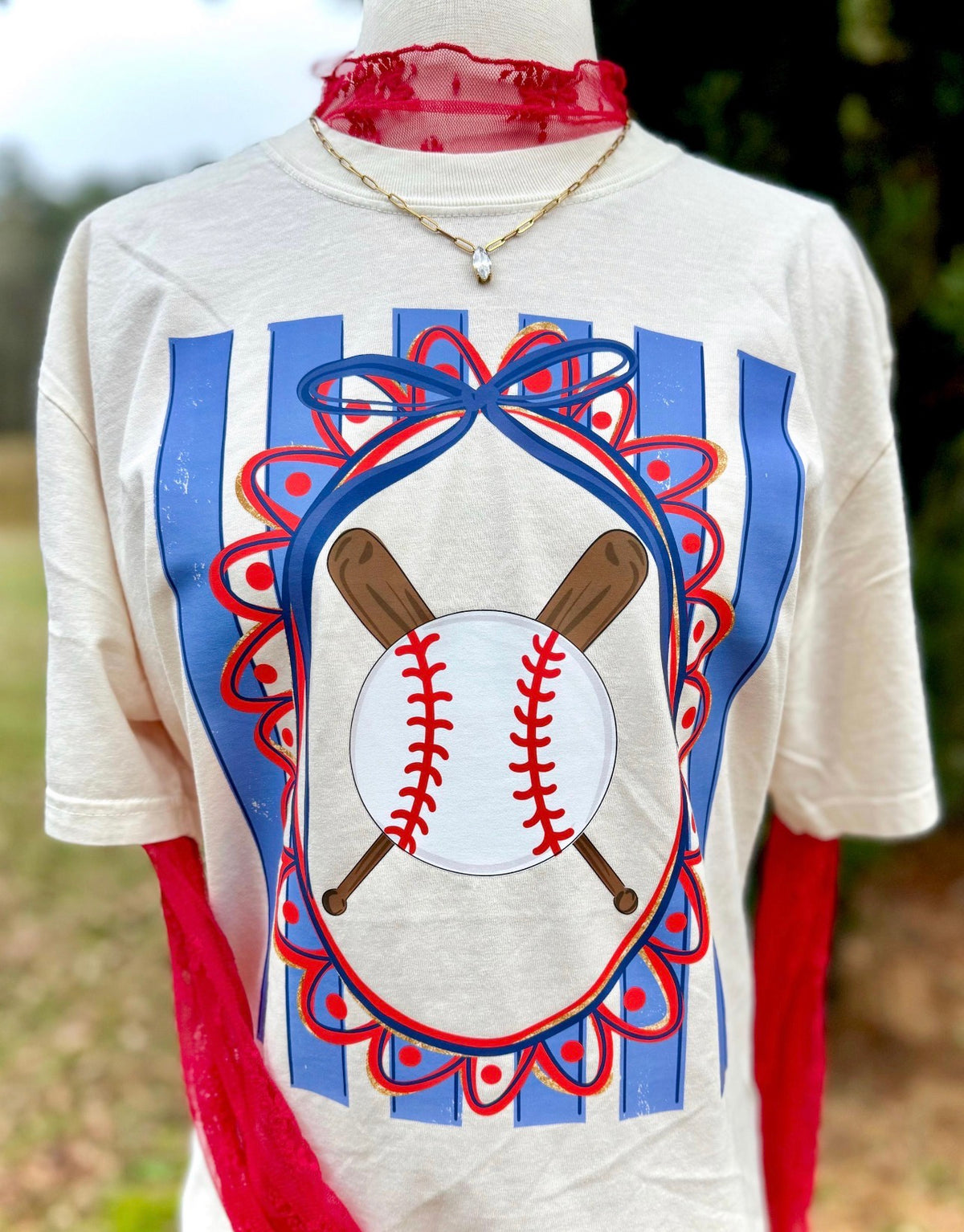 Baseball Coquette Graphic T-Shirt