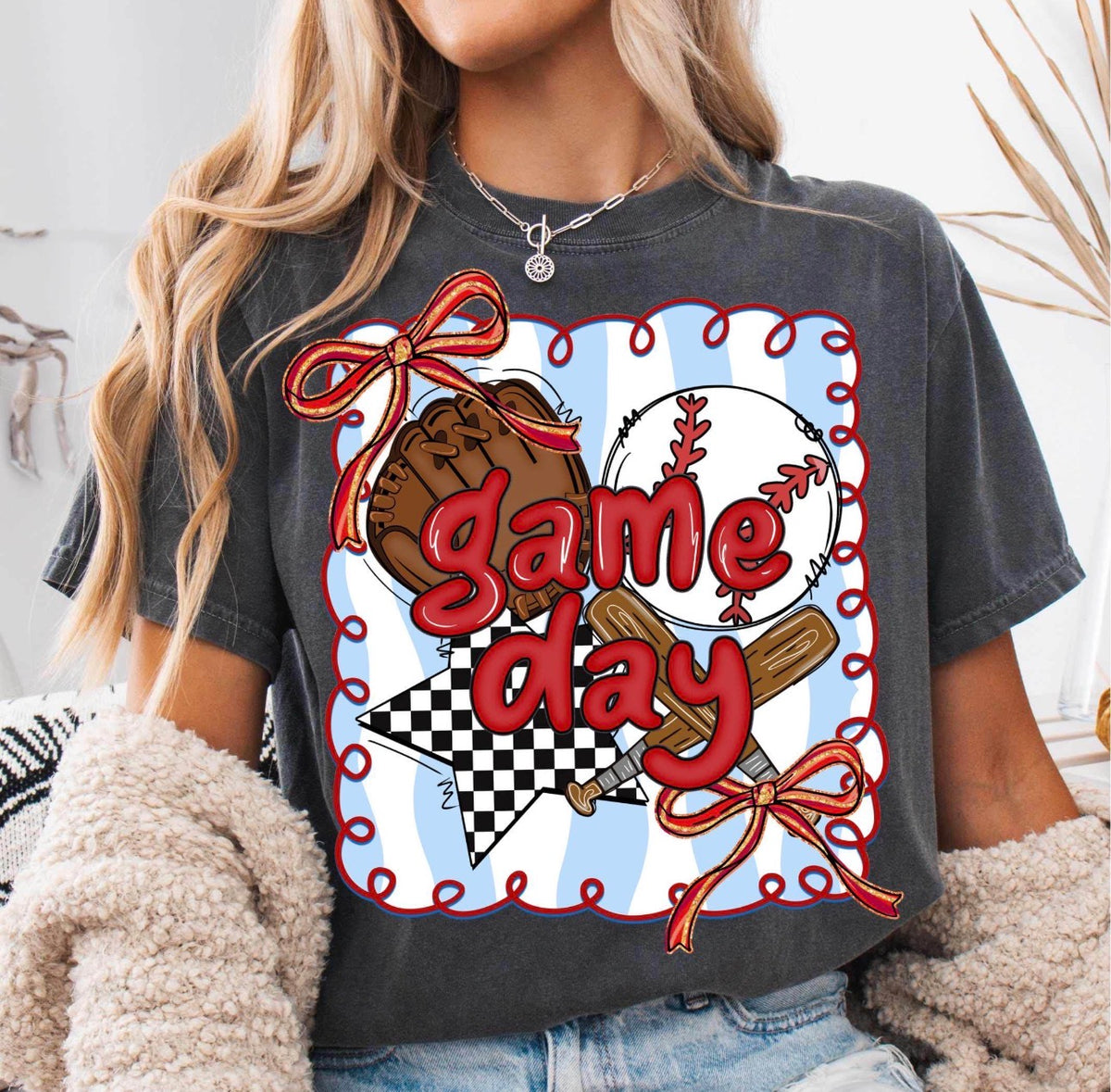 Baseball Game Day Graphic T-Shirt
