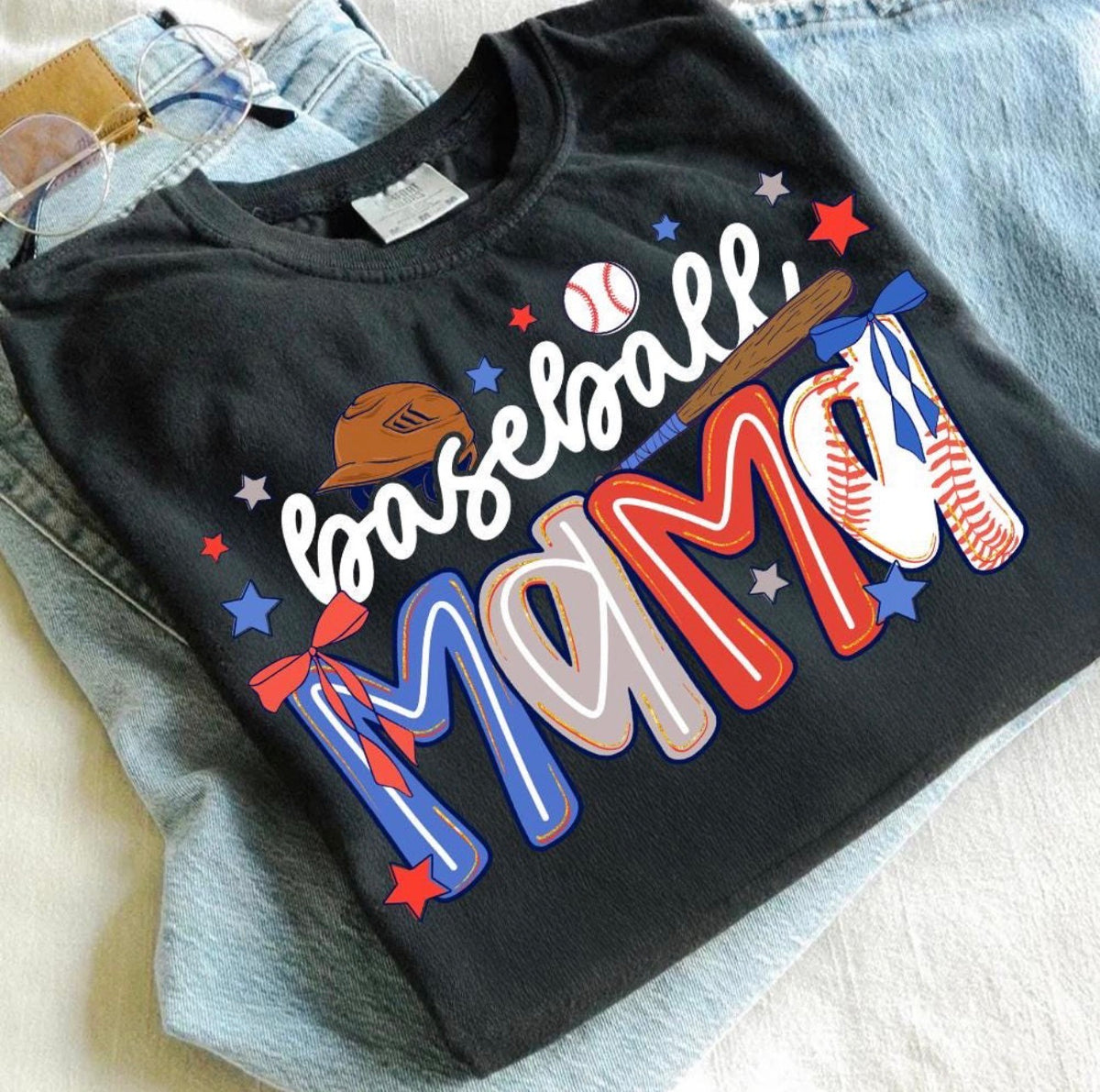 Baseball Mama Graphic T-Shirt