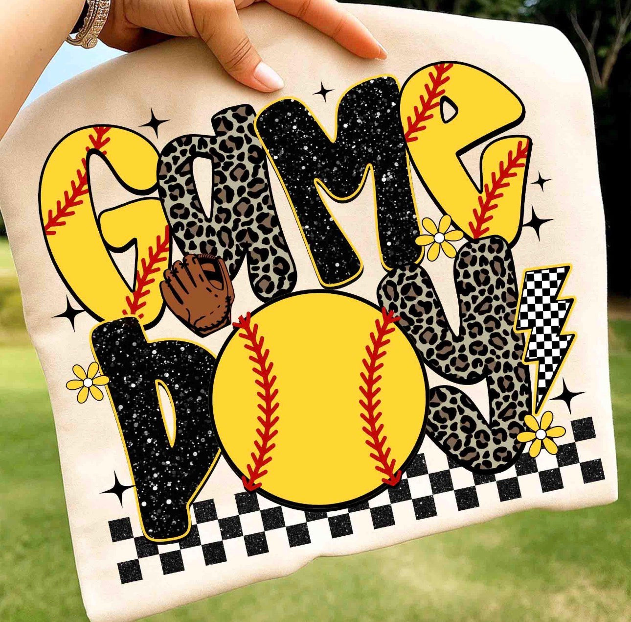 Softball Game Day Graphic T-Shirt