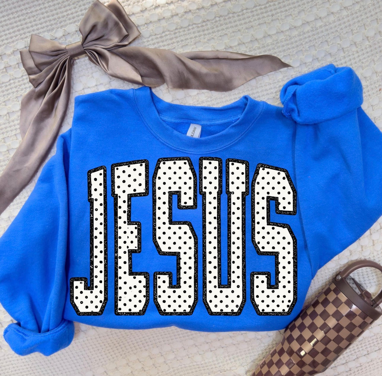 Polka Dot Jesus Sweatshirt & Graphic T-Shirt