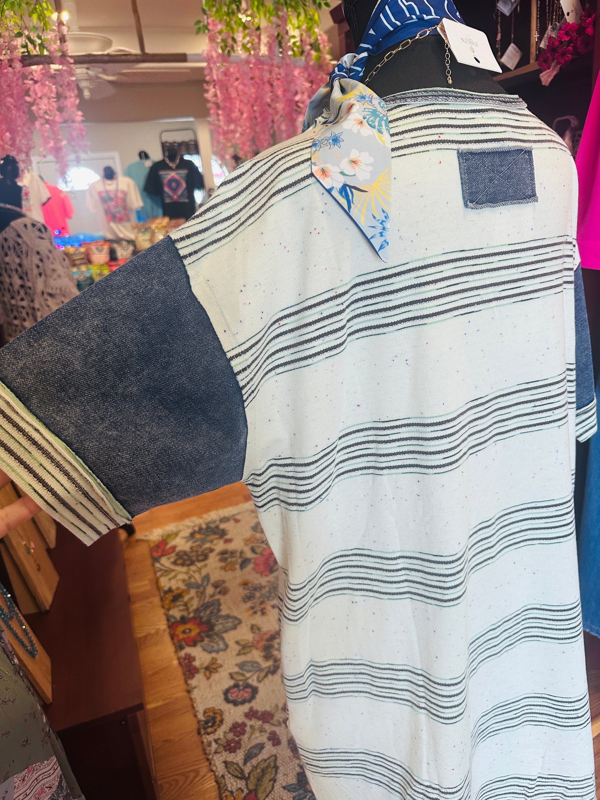 Meet Me At Sunset Melangie Stripe Knit Dress