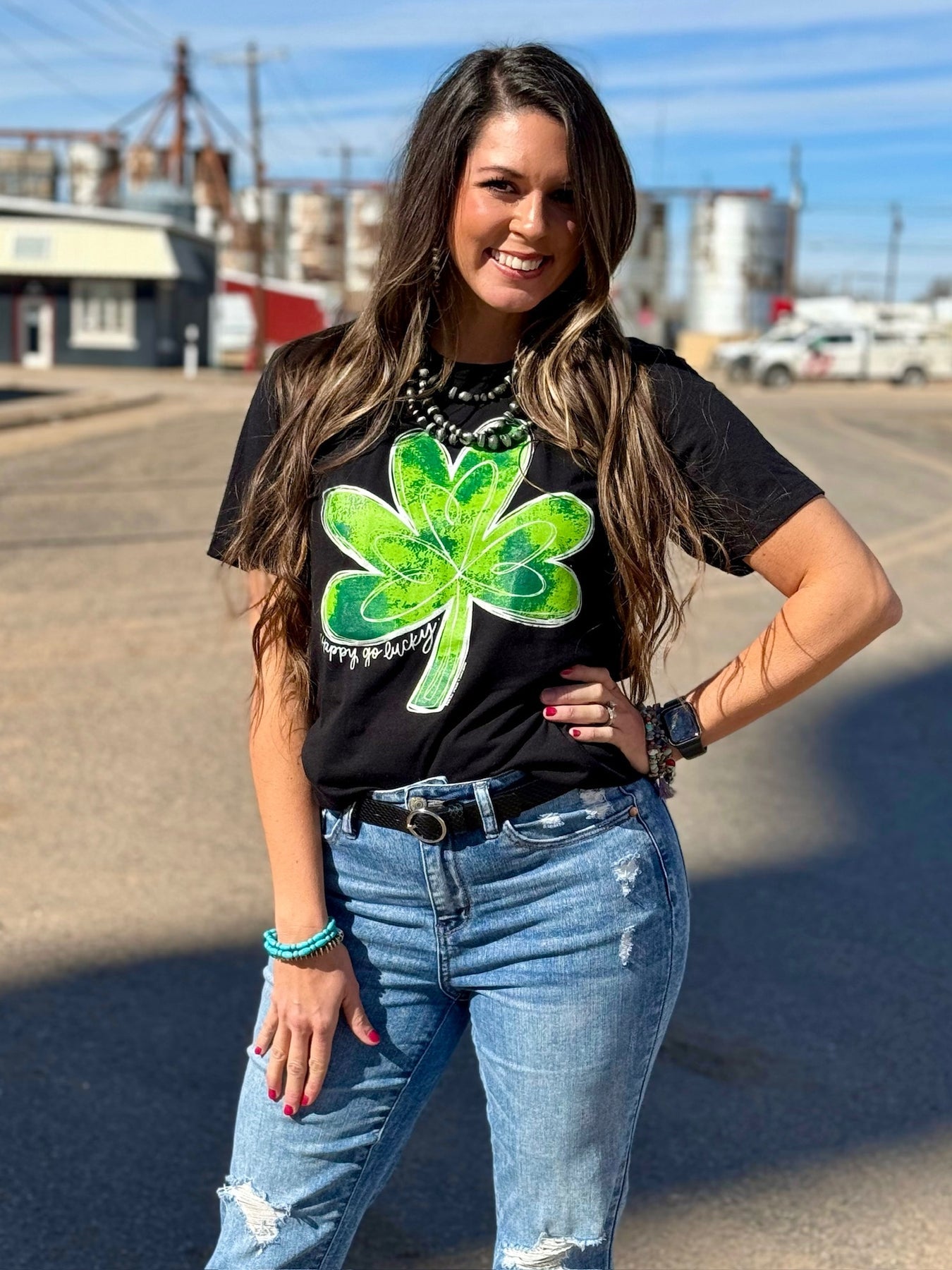 Happy Go Lucky Texas True Tee