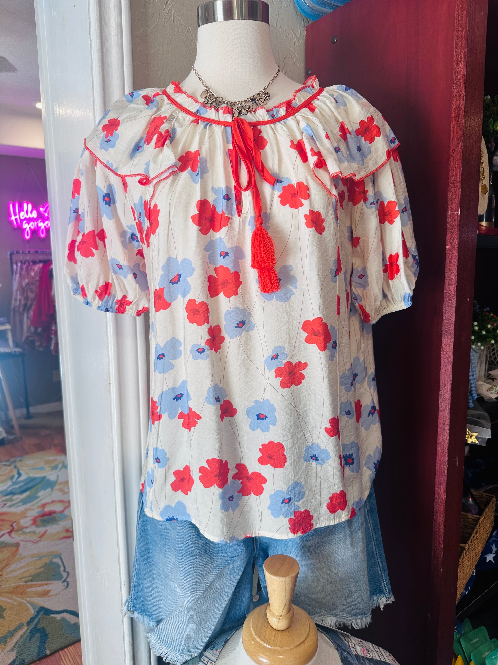 Put You First Floral Blouse