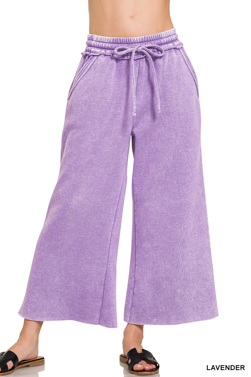 Jordan Acid Wash Palazzo Sweatpants - Multiple Colors!