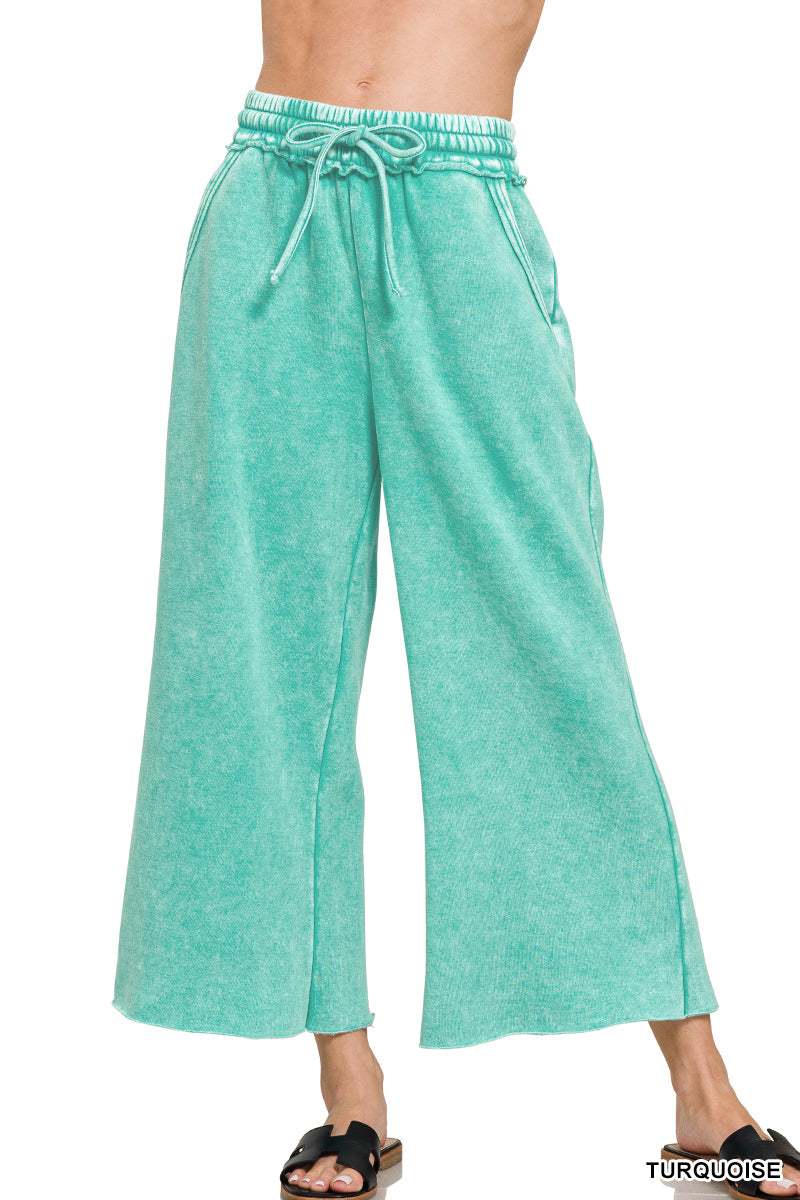 Jordan Acid Wash Palazzo Sweatpants - Multiple Colors!