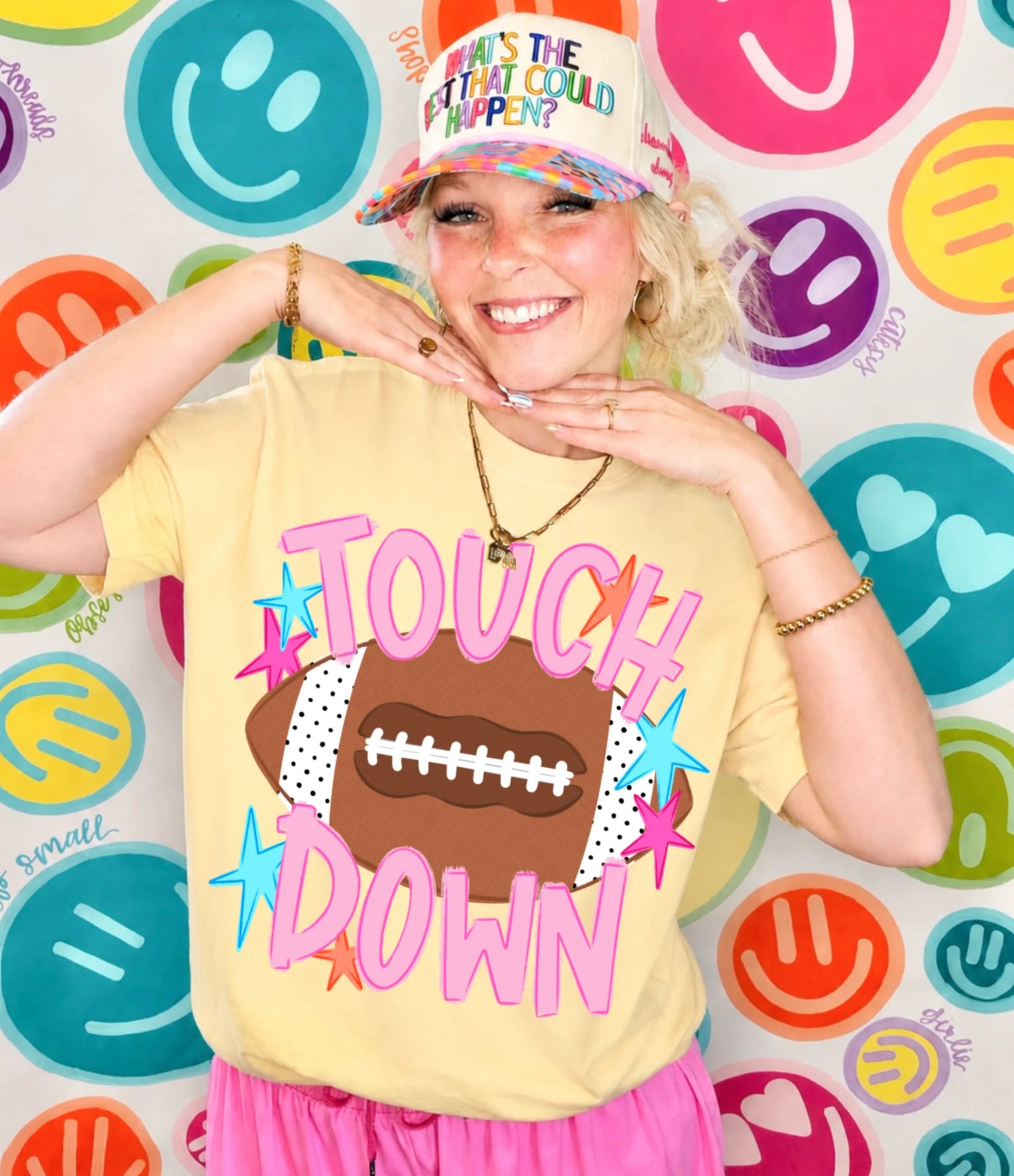 Touch Down Stars Graphic T-Shirt