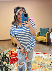 Soak In The Sun Striped Top - 2 Colors!