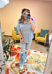 Soak In The Sun Striped Top - 2 Colors!