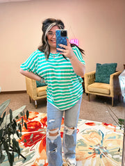 Soak In The Sun Striped Top - 2 Colors!