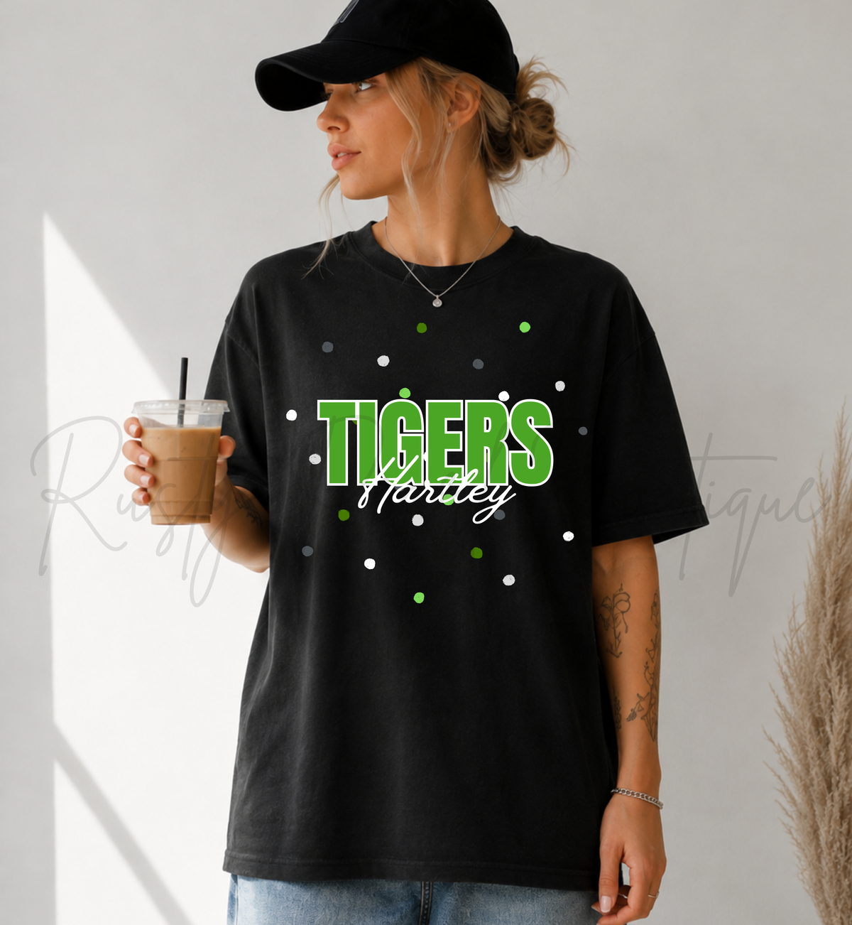 Hartley Tigers Polka Dot Graphic T-Shirt