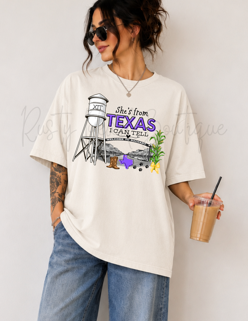 She's From "Dalhart" Texas Graphic T-Shirt