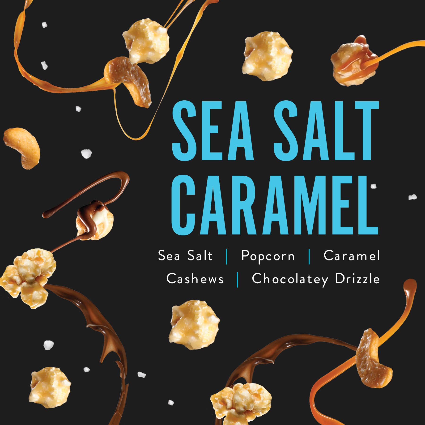 Sea Salt Caramel | Caramel Corn Chocolate Popcorn | 5oz bags