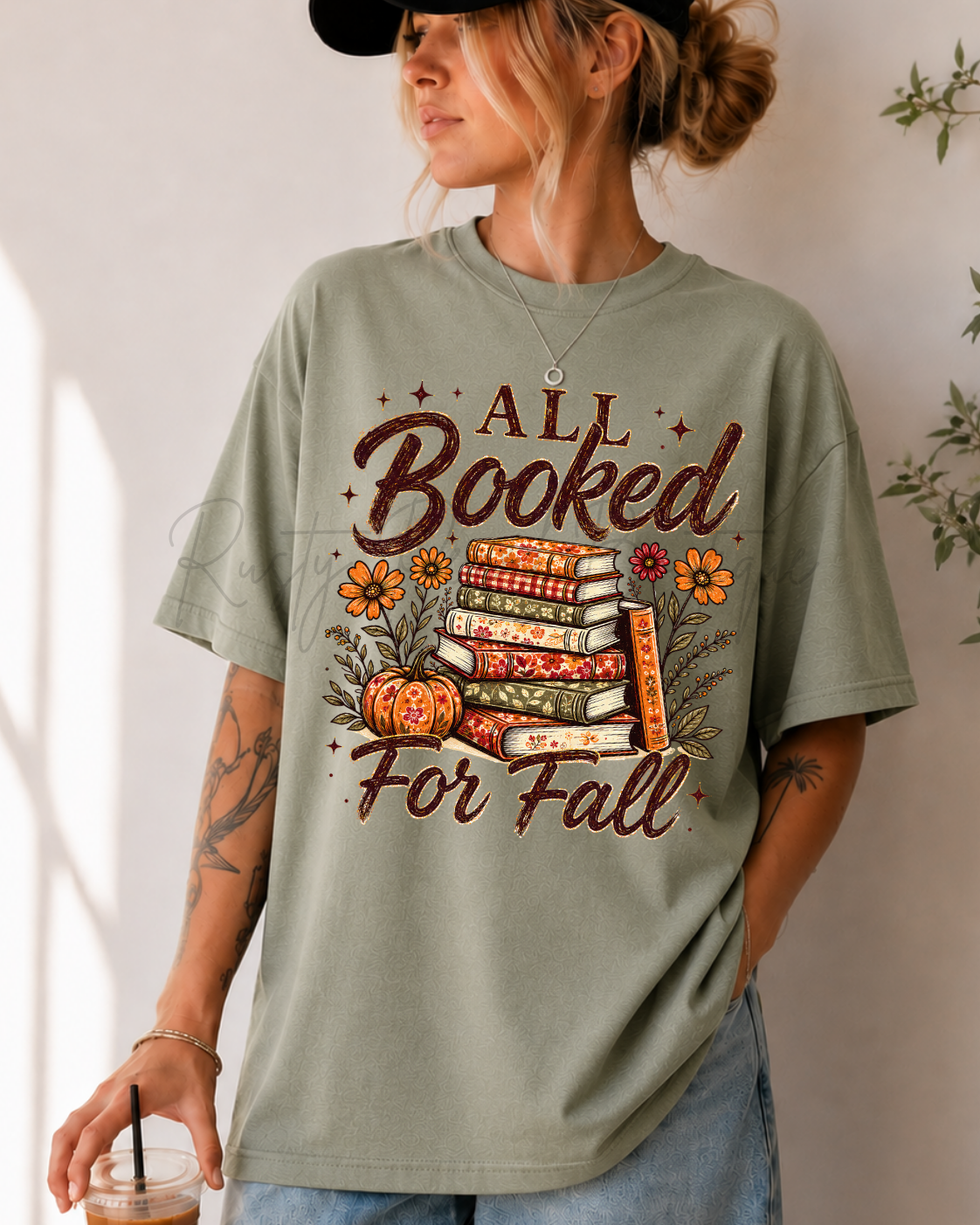 All Booked For Fall Graphic T-Shirt