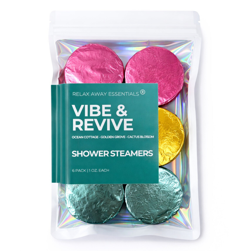 Vibe and Revive Shower Steamers 6 Pack - Made in USA - Spa