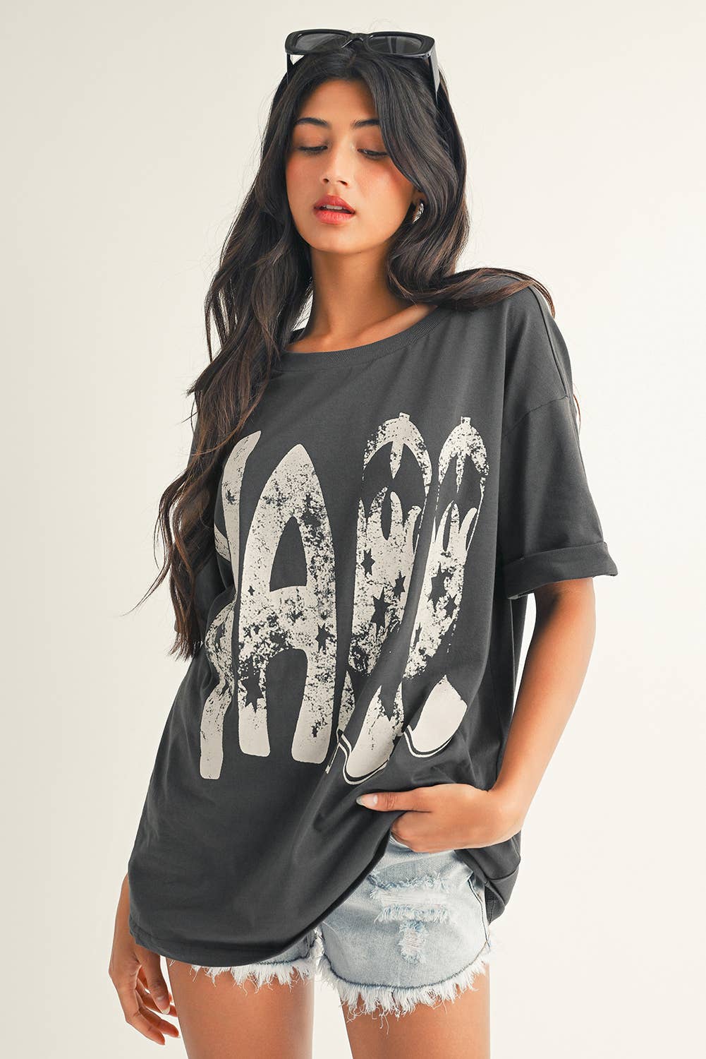 Vintage Y'all Cowboy Boots Graphic Tee