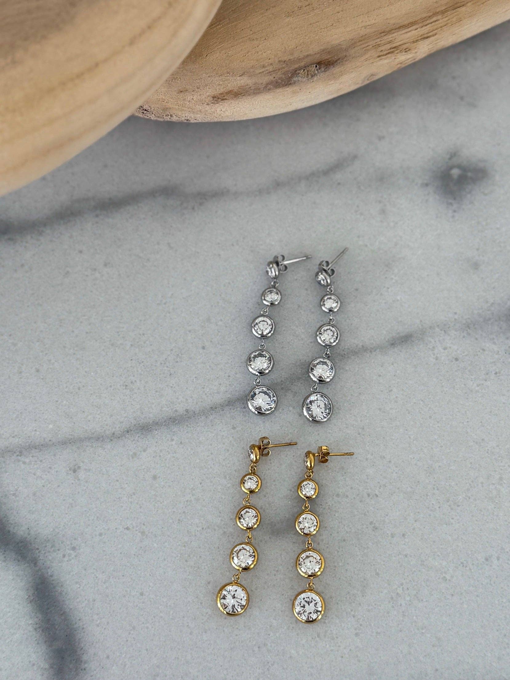 Polly Gold Diamond Earrings