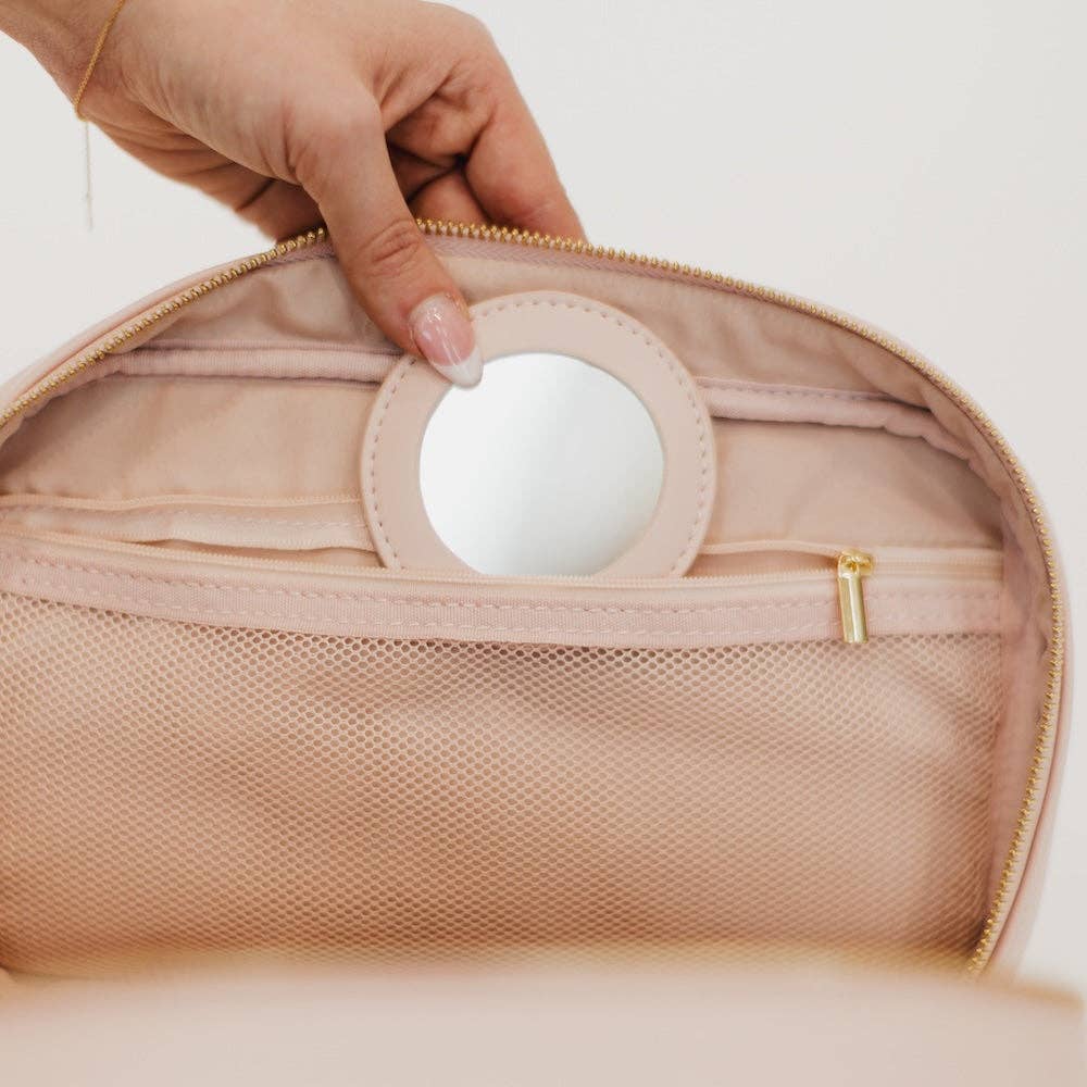 Madelyn Bow Makeup Bag Wholesale: Black