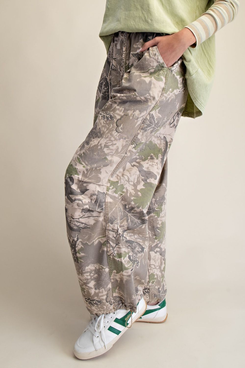 Camouflage Washed Twill Pants