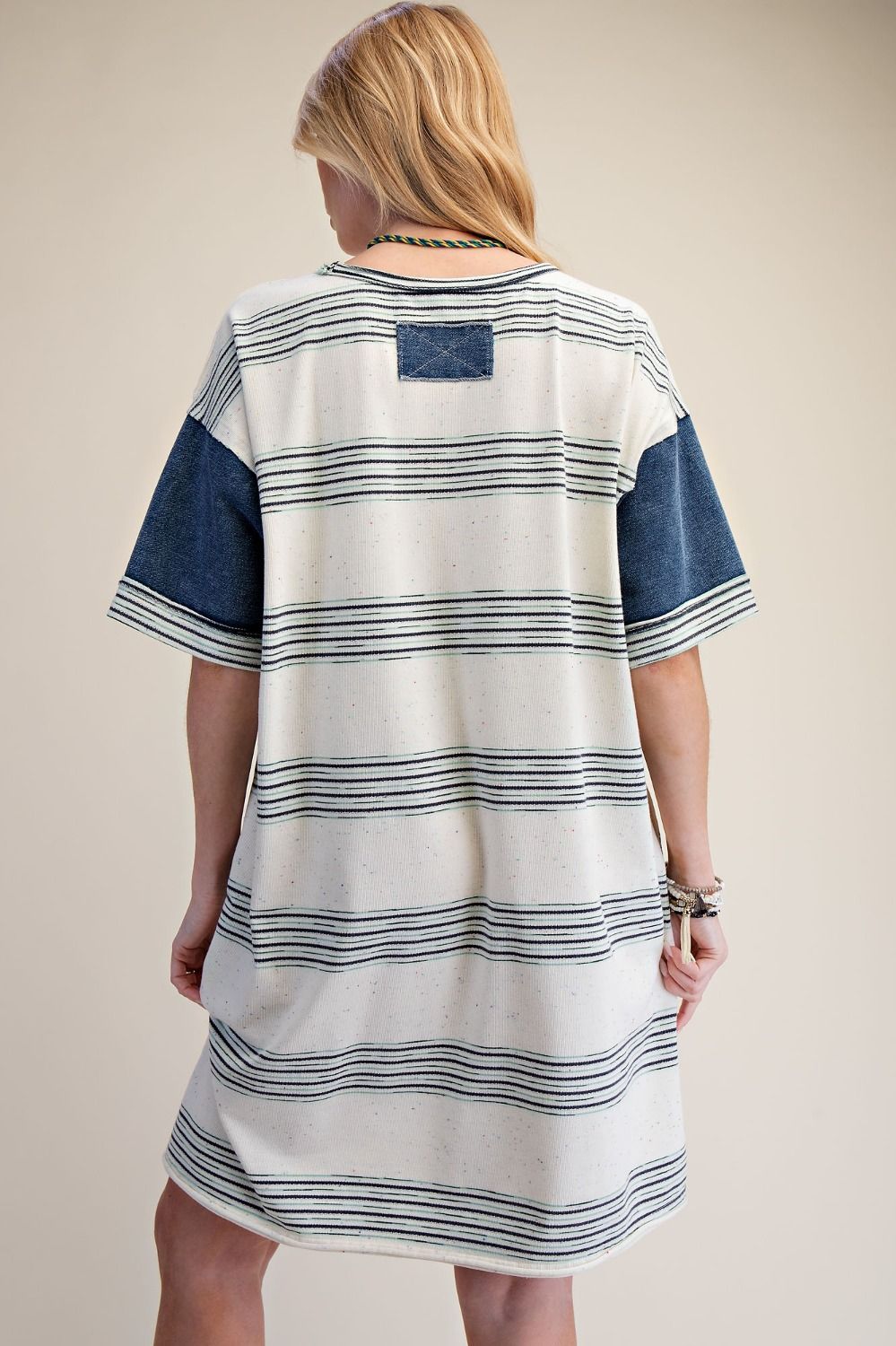 Meet Me At Sunset Melangie Stripe Knit Dress