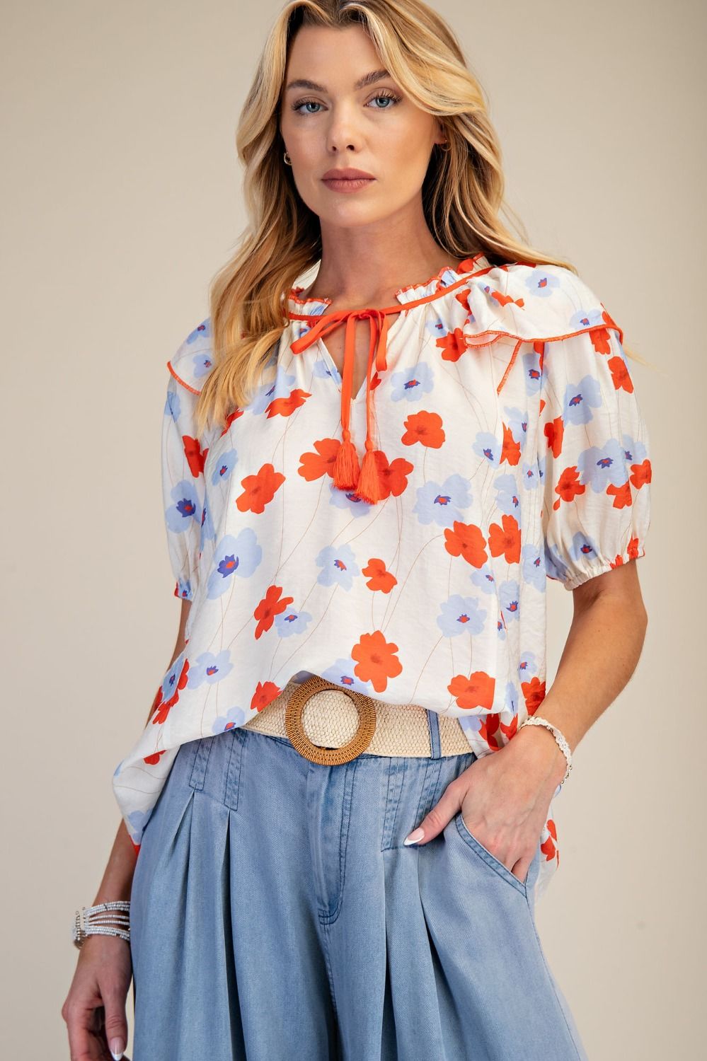 Put You First Floral Blouse