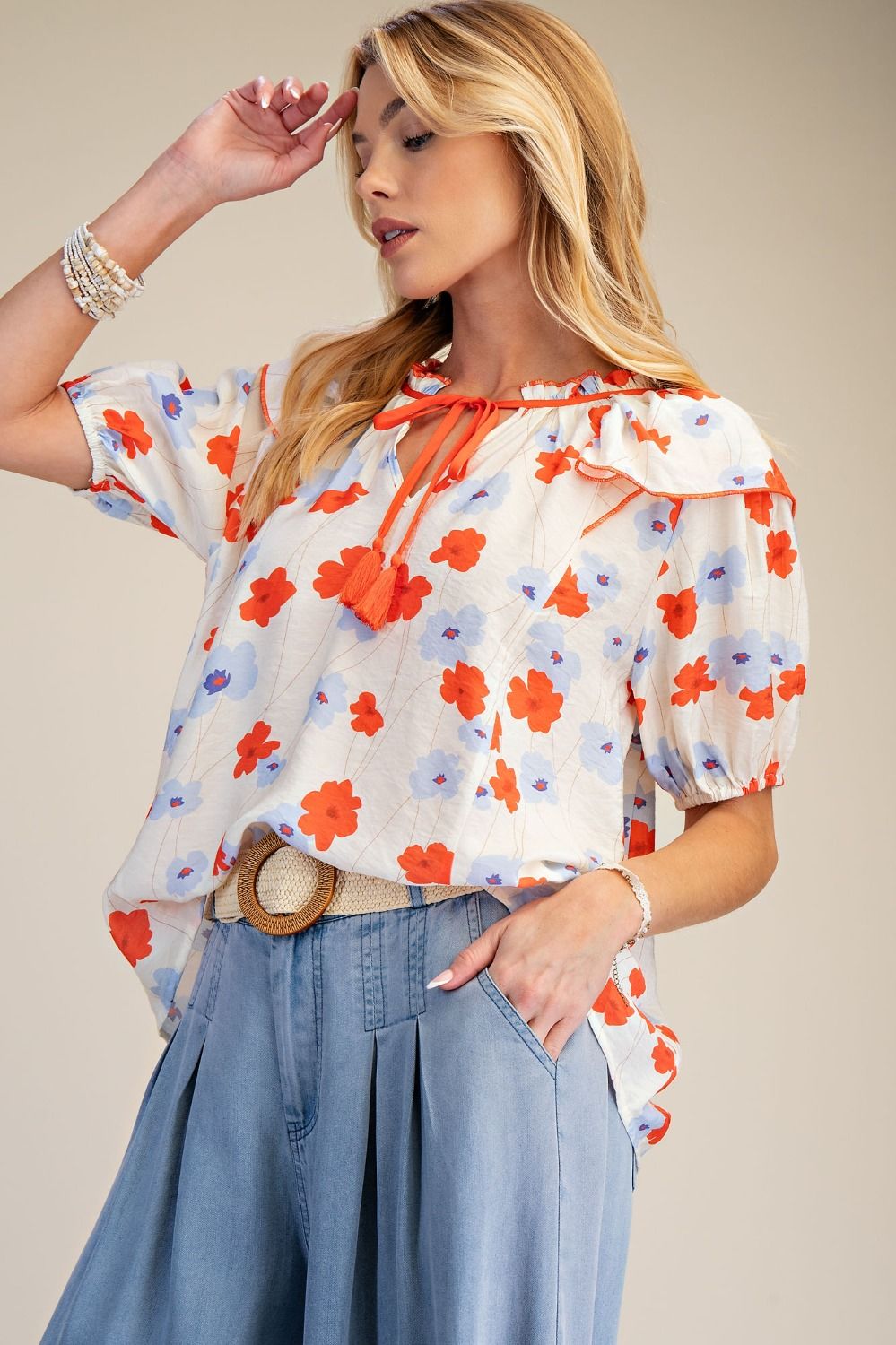 Put You First Floral Blouse