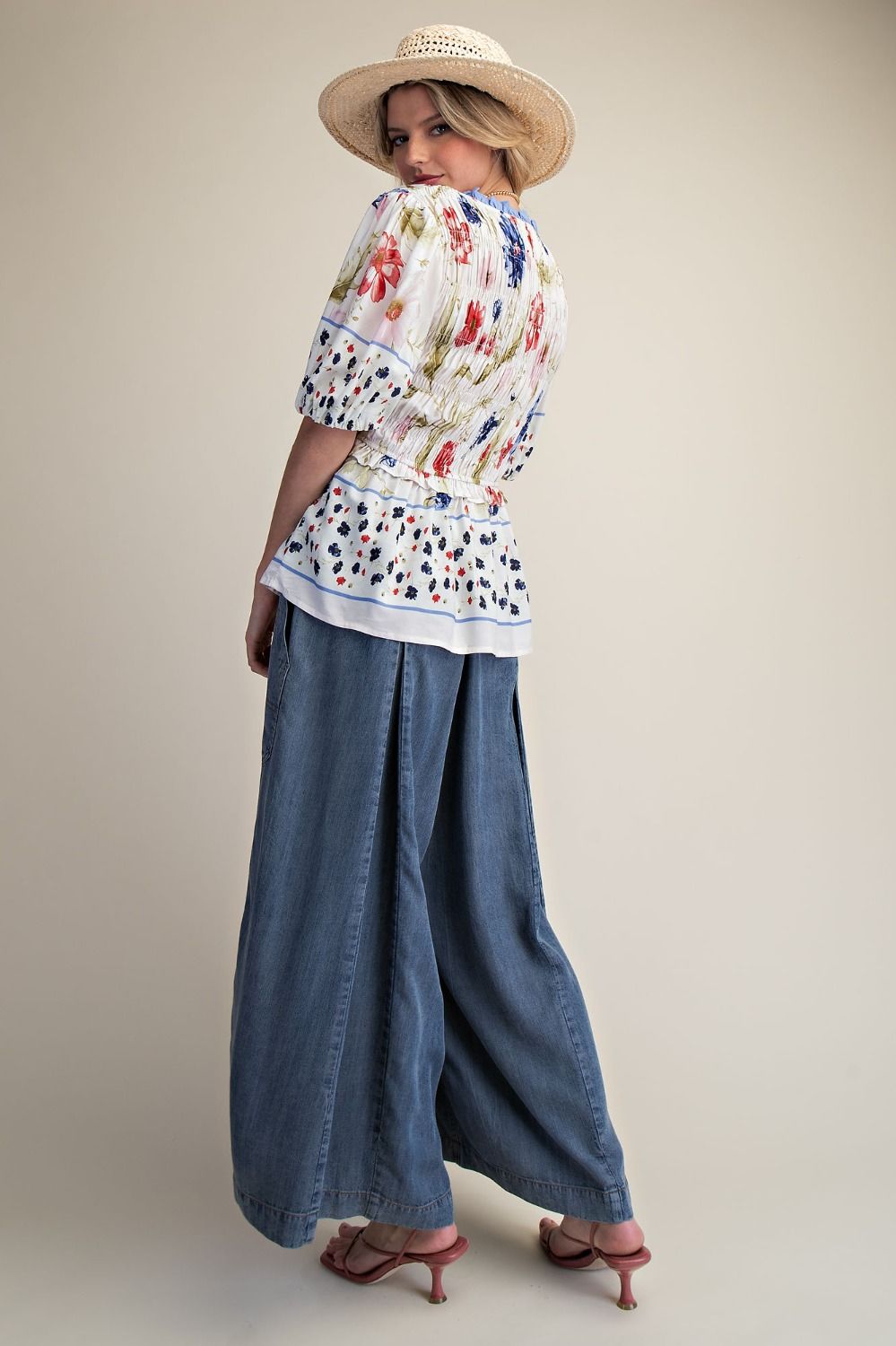 Cassidy Bow Front Peplum Top