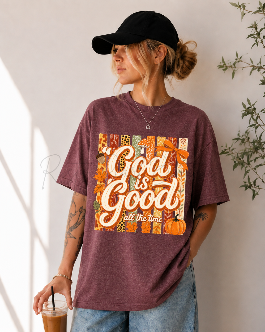 Fall God Is Good Graphic T-Shirt