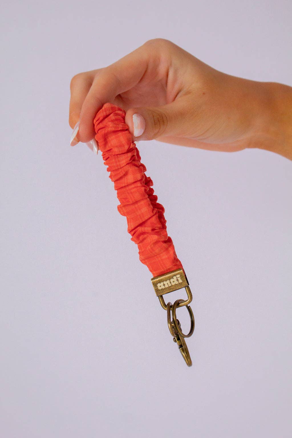 Fireside Gingham Keychain