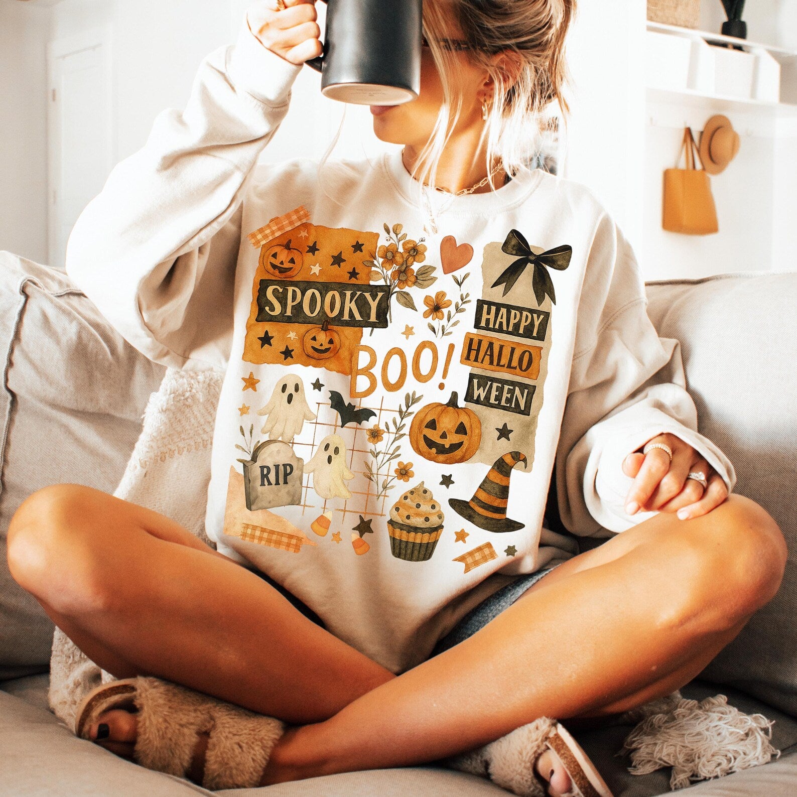 Spooky Boo Graphic T-Shirt