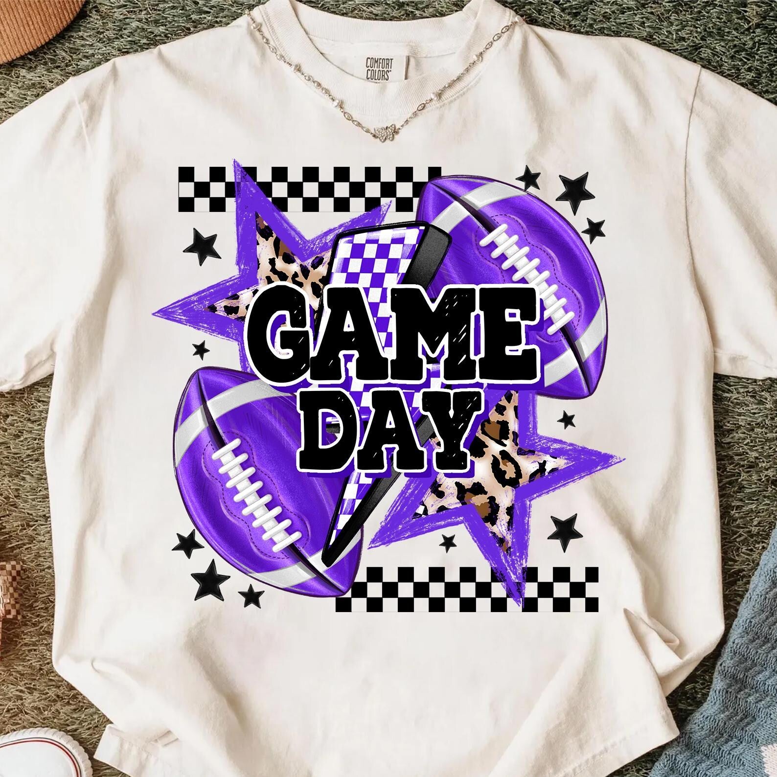 Preppy Purple Football Game Day