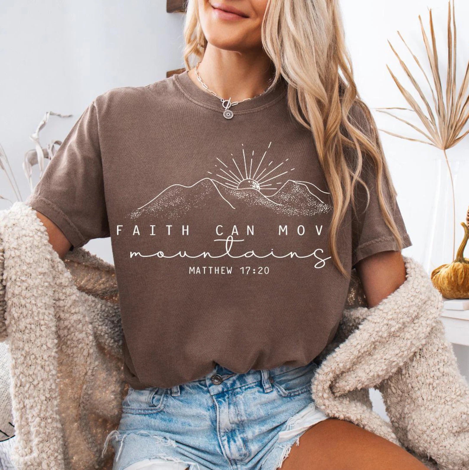 Faith Can Move Mountains Graphic T-Shirt