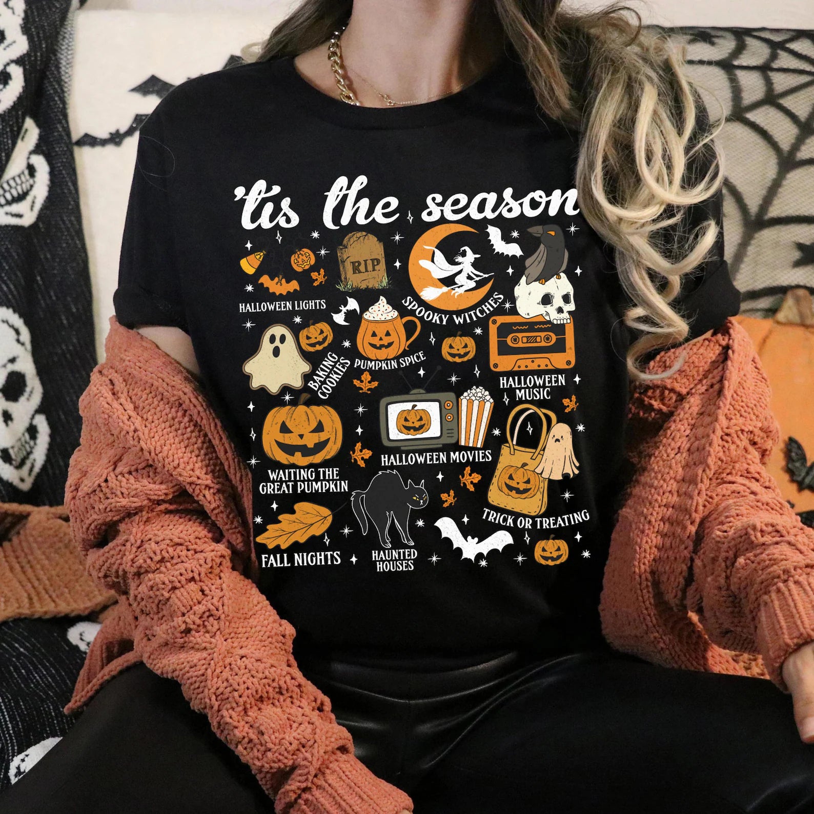 Spooky Season Graphic T-Shirt - Your Choice of T-Shirt Color! (Copy)